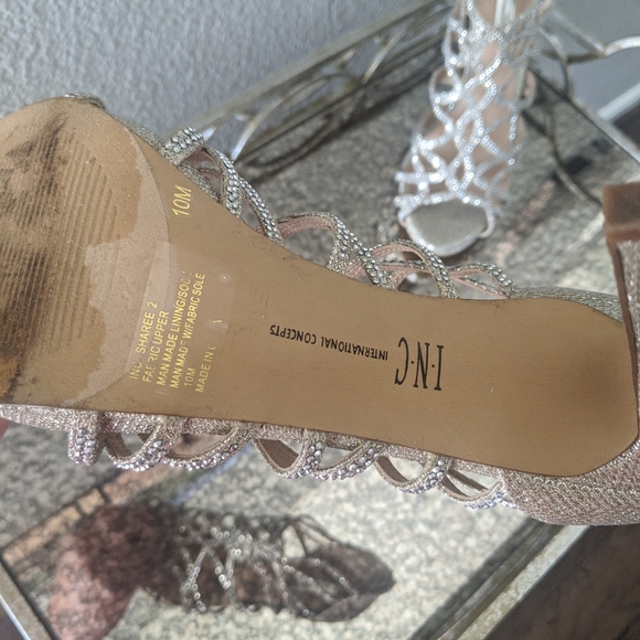 I.N.C Rhinestone evening high heels size 10 - Picture 5 of 6
